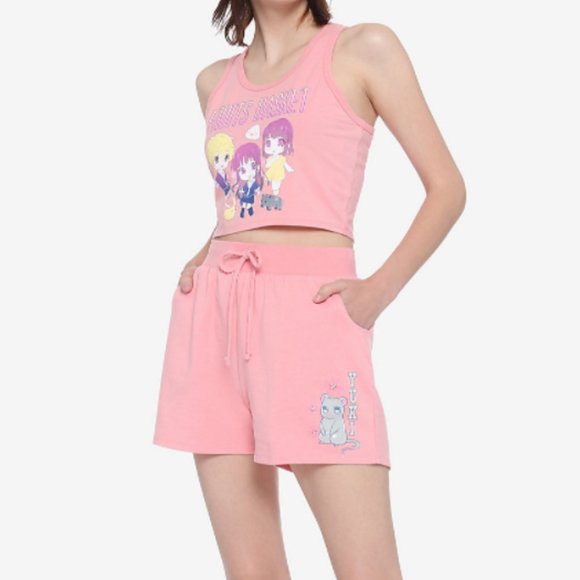 Hot Topic Tops - Fruits Basket Chibi Character Girls Lounge Set NWT